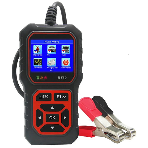 BT60 2.4 Inch TFT Screen Battery Tester Analyzer 6V / 12V / 24V Car Motorcycle Truck Lead Acid Battery Diagnostic Tool - 1
