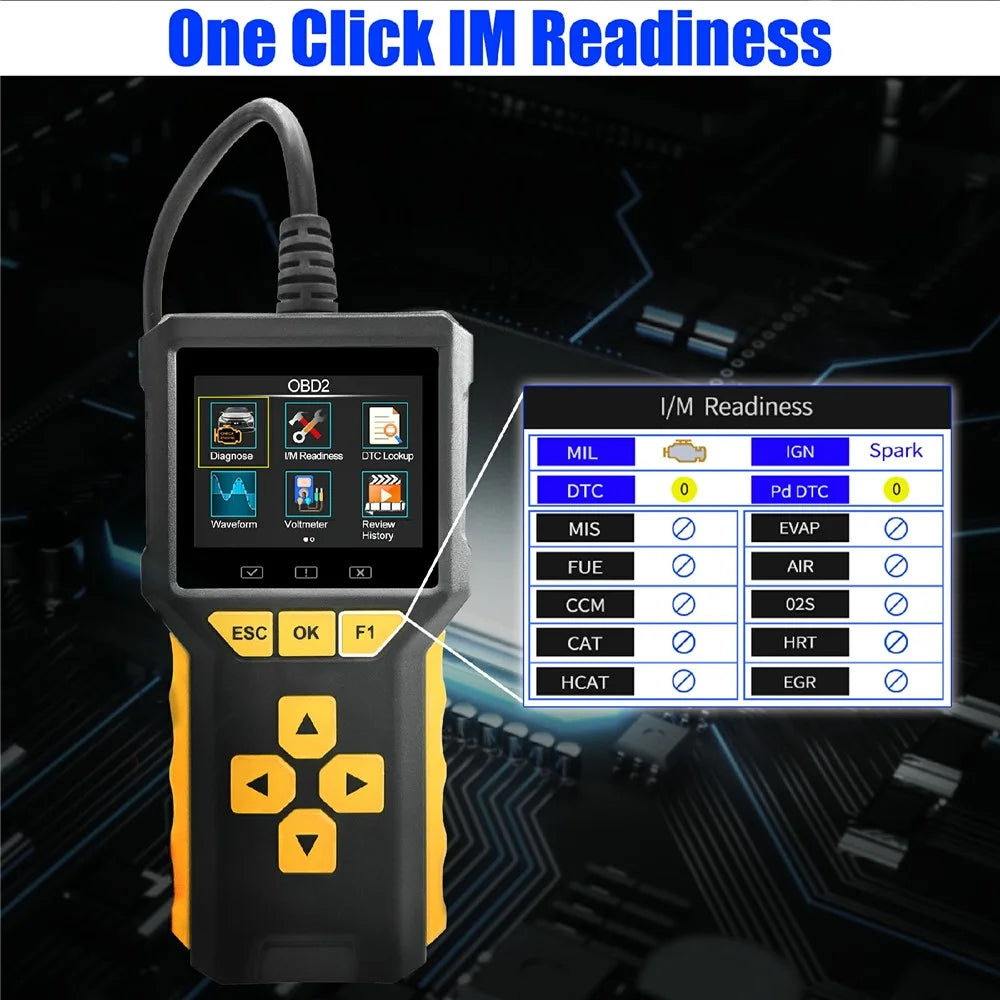 BT80 2 in 1 OBD2 Scanner 6V-24V Battery Tester Diagnostic Tool for Car Motorcycle Truck - 7