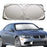 160x86cm Car Windshield Sunshade Foldable Titanium Silver UV Protection Heat Insulation Sun Shade for Vehicle - 3