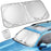 160x86cm Car Windshield Sunshade Foldable Titanium Silver UV Protection Heat Insulation Sun Shade for Vehicle - 7