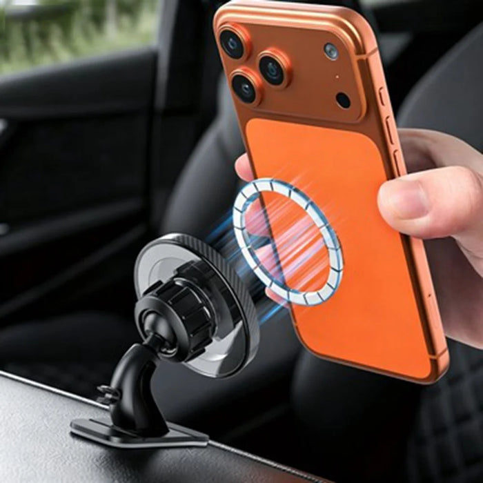 2-in-1 Car Phone Holder Magnetic Dashboard Air Vent Mount 360 Degree Rotation Universal Adjustable Stand - 4