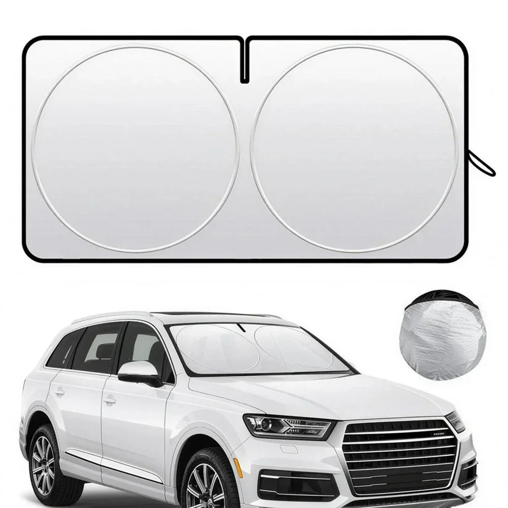 150x80cm Car Windshield Sunshade Foldable Titanium Silver UV Protection Heat Insulation Sun Shade for Vehicle - 1