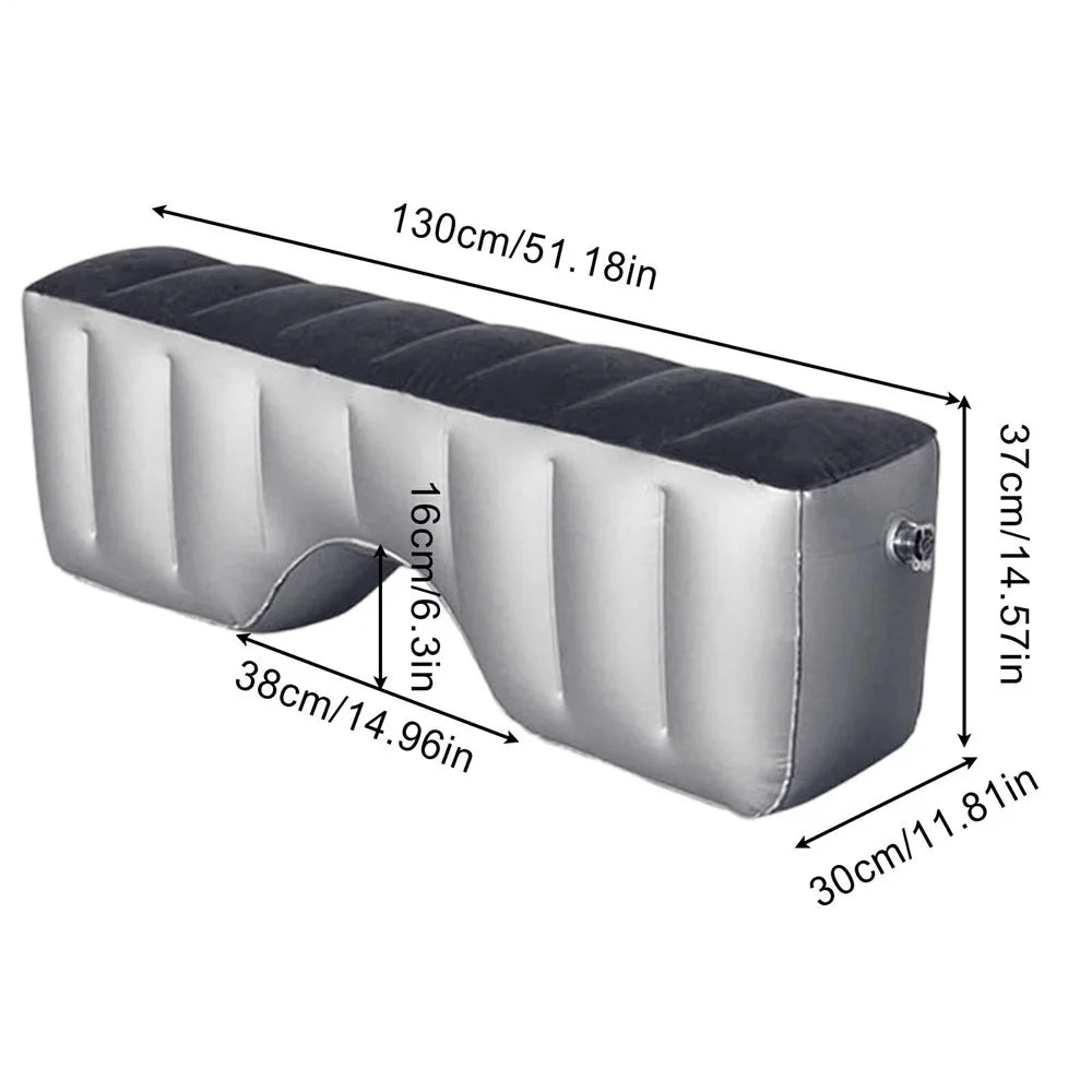 Car Inflatable Air Mattress Back Seat Gap Filler Cushion Inflatable Bed with Electric Pump for Travel - 7