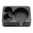 Car Cup Holder Organizer Tray 14.5cm Large Slot Electric Kettle Base Stand for Vehicle - Black - 2