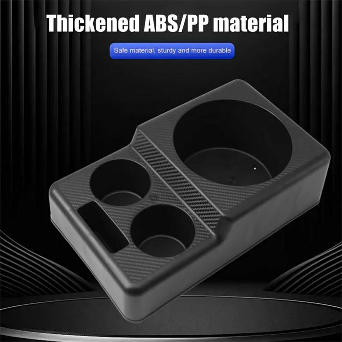 Car Cup Holder Console Organizer 17.3cm Large Slots Opening Storage Tray for Drinks Phone - 4