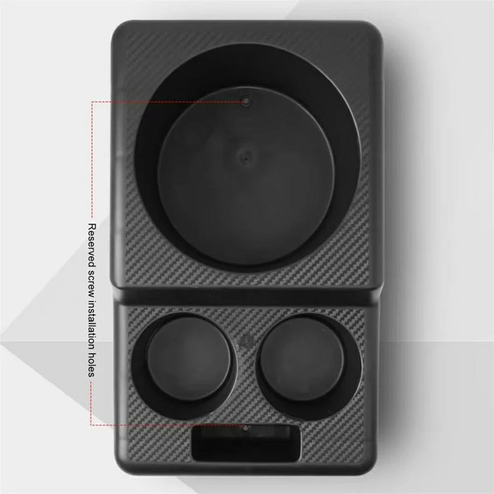 Car Cup Holder Console Organizer 17.3cm Large Slots Opening Storage Tray for Drinks Phone - 5