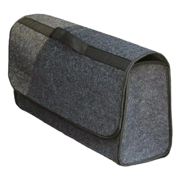 59X17X24cm Car Trunk Organizer Foldable Multi-Compartment Felt Storage Bag for Auto Organization - 1