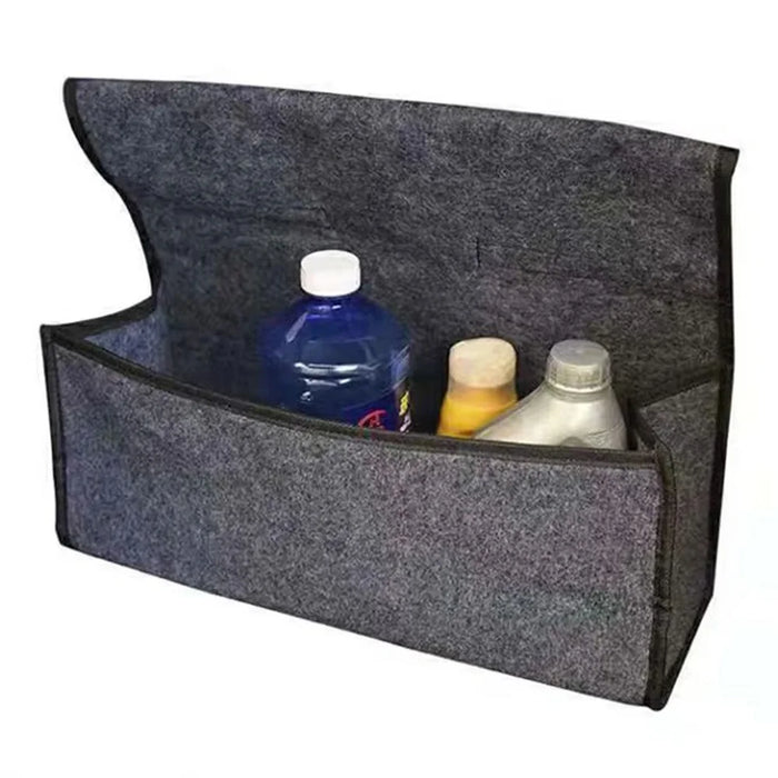 59X17X24cm Car Trunk Organizer Foldable Multi-Compartment Felt Storage Bag for Auto Organization - 5