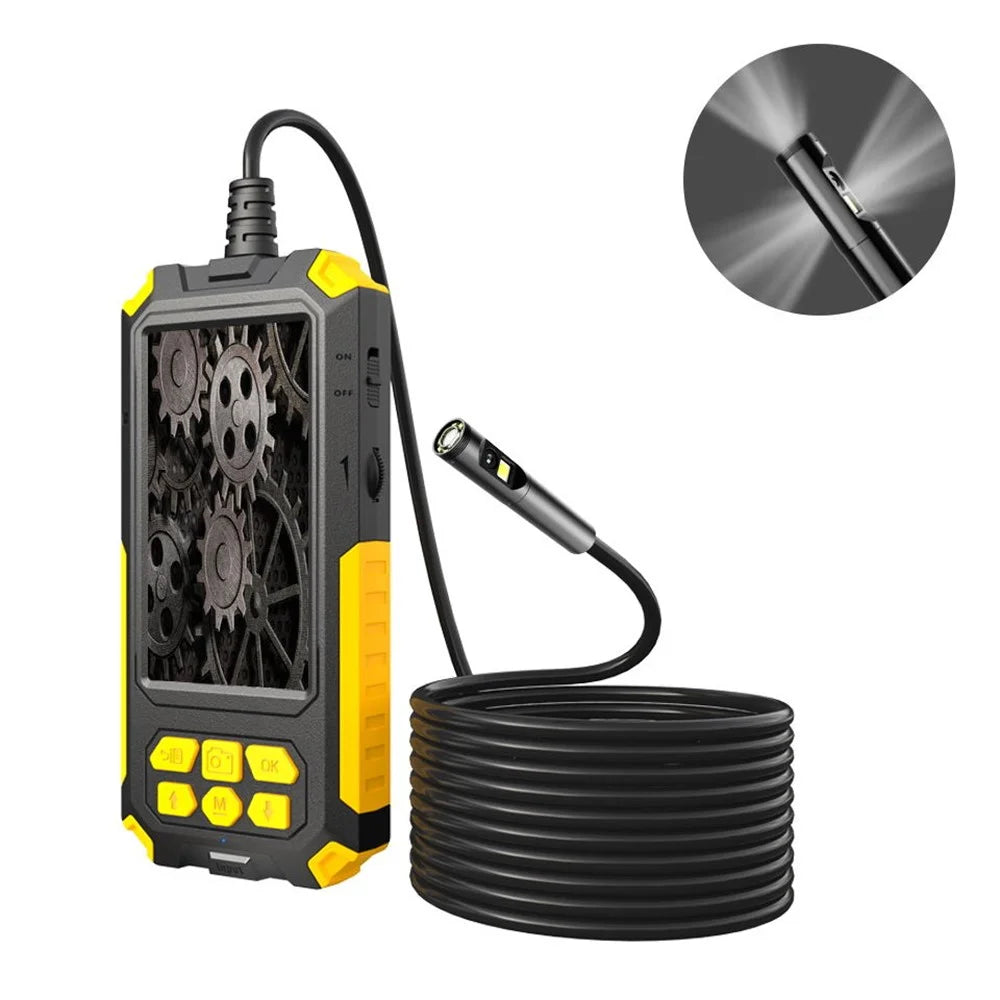 P50 2m Hard Wire HD 4.5'' Screen Waterproof 8mm Three Lenses Borescope Inspection Endoscope Camera - 1