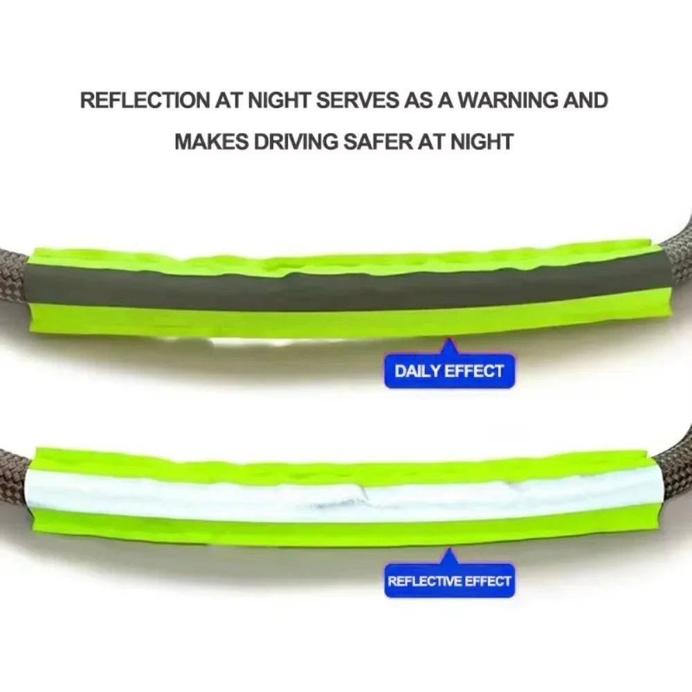 5m 18 Ton Car Tow Rope Emergency Rescue Safety Strap with 2 Shackles for Off-road Vehicle - 6