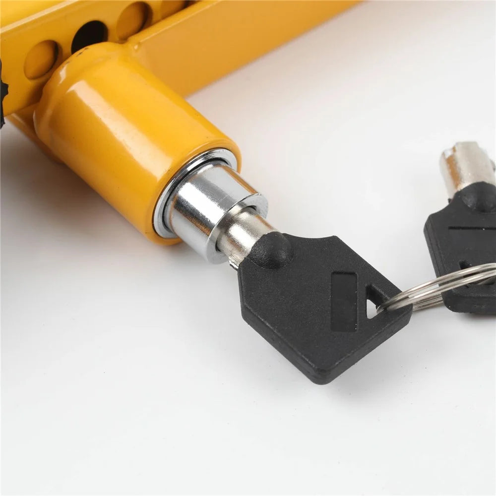 Car Handbrake to Gear Stick Lock with 2 Keys Hardened Steel Anti-Theft Security Device for Car Truck SUV - 6
