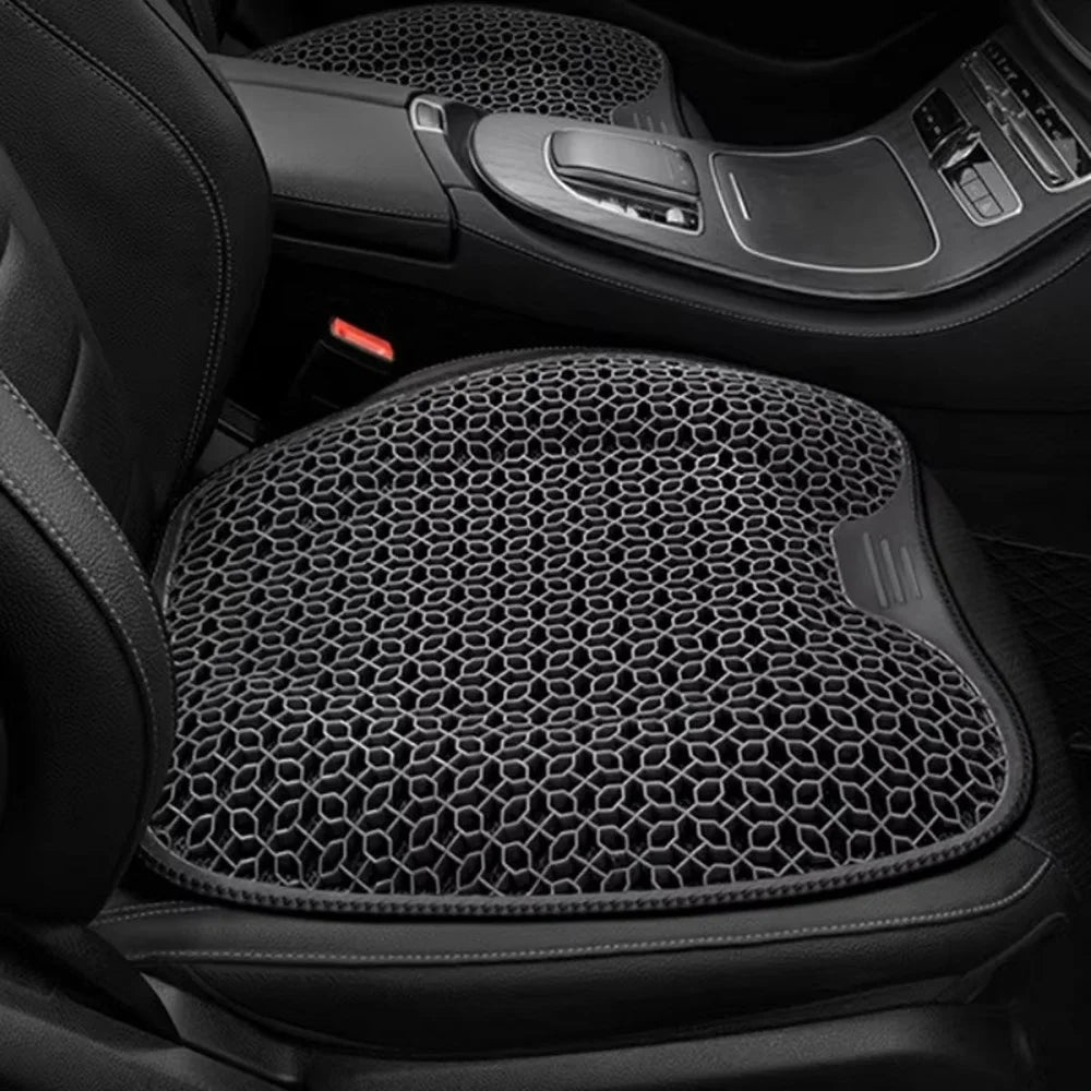 48x43cm 3D Honeycomb Mesh Design Breathable Seat Cushion Cooling Gel Pad for Car Office Chair - Grey - 3