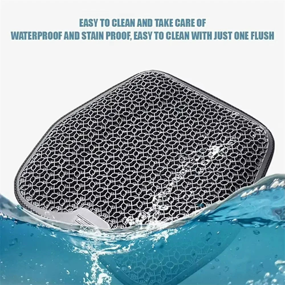 48x43cm 3D Honeycomb Mesh Design Breathable Seat Cushion Cooling Gel Pad for Car Office Chair - Grey - 5