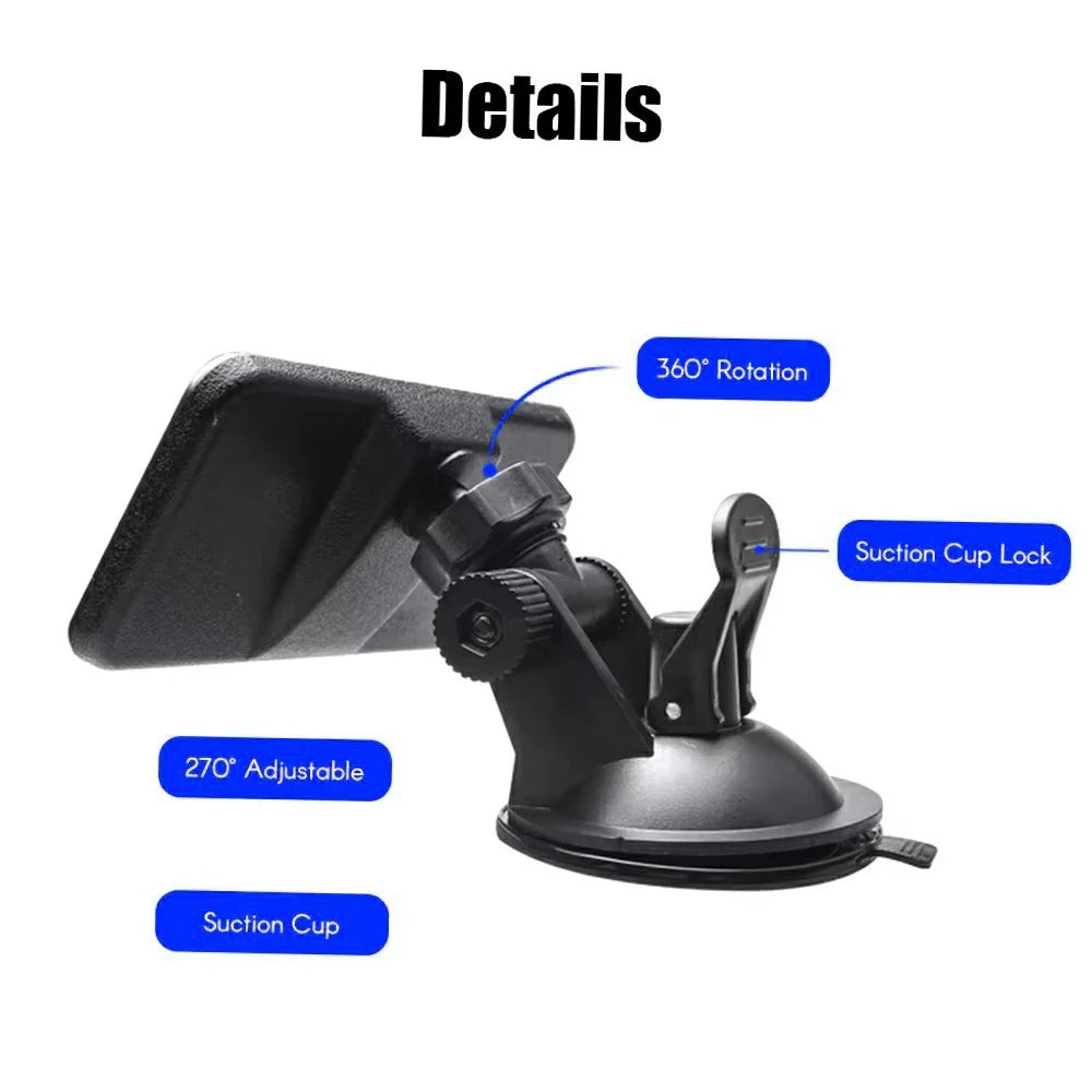Baby Car Mirror Suction Cup Mount 360 Degree Rotation Interior Rearview Mirror for Child Safety Observation - Black - 5