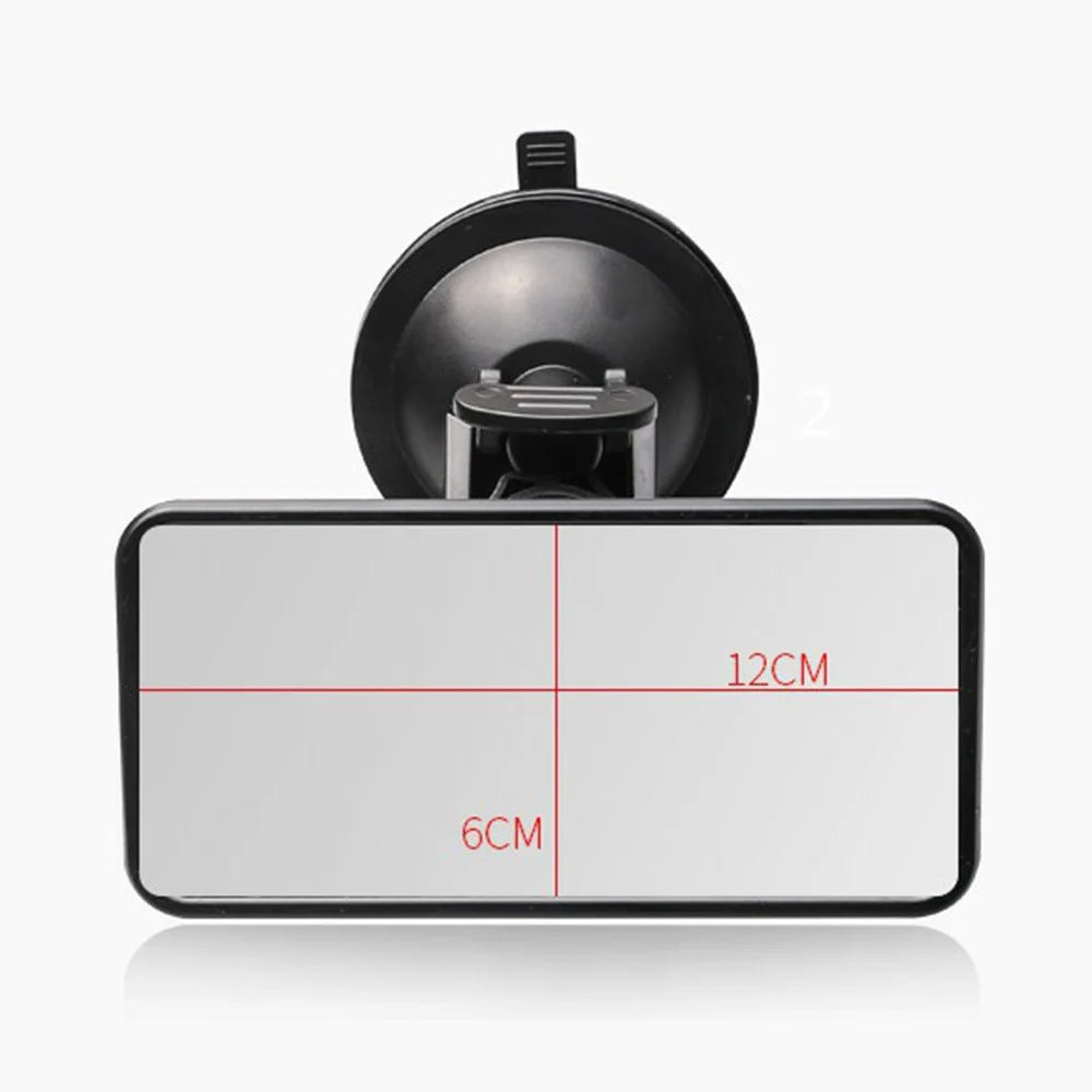 Baby Car Mirror Suction Cup Mount 360 Degree Rotation Interior Rearview Mirror for Child Safety Observation - Black - 6