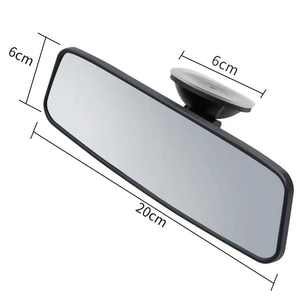 Car Baby Monitor Mirror Suction Cup Mount Wide Angle Interior Rearview Mirror for Child Safety - Black - 5