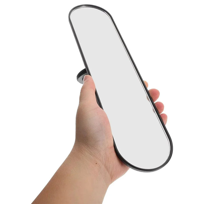 28x7cm Car Rear View Mirror Suction Cup Mount Wide Angle Interior Baby Observation Mirror - Black - 4