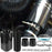Universal Car Air Intake System Kit with Carbon Fiber Filter Box Flexible Cold Air Pipe - Carbon Fiber Black - 3