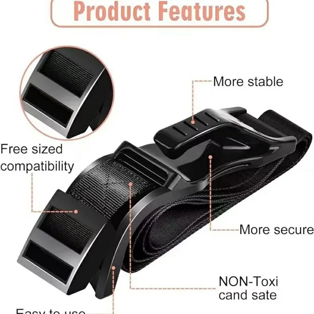 Pregnancy Car Safety Belt Adjuster Moms Belly Driving Protector Seat Belt Extender for Maternity - Black / Wave Pattern - 4