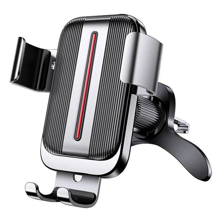 Car Phone Holder Air Vent Mount Gravity Auto-Lock 360 Degree Rotating Stand for 4.7-7.2 Inch Smartphone - Silver - 1