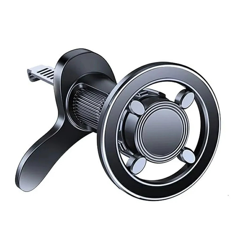 Magnetic Car Phone Holder Air Vent Mount 360 Degree Rotating Cellphone Stand - Black - 1