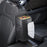 PU Leather Car Seat Side Organizer Tissue Box Holder Multi-Functional Storage Bag with Side Pockets - Black - 6