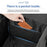 2 in 1 Foldable Seat Organizer 30L Car Storage Box Lumbar Support (without Lid) - Black - 5