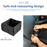 2 in 1 Foldable Seat Organizer 30L Car Storage Box Lumbar Support (without Lid) - Black - 7