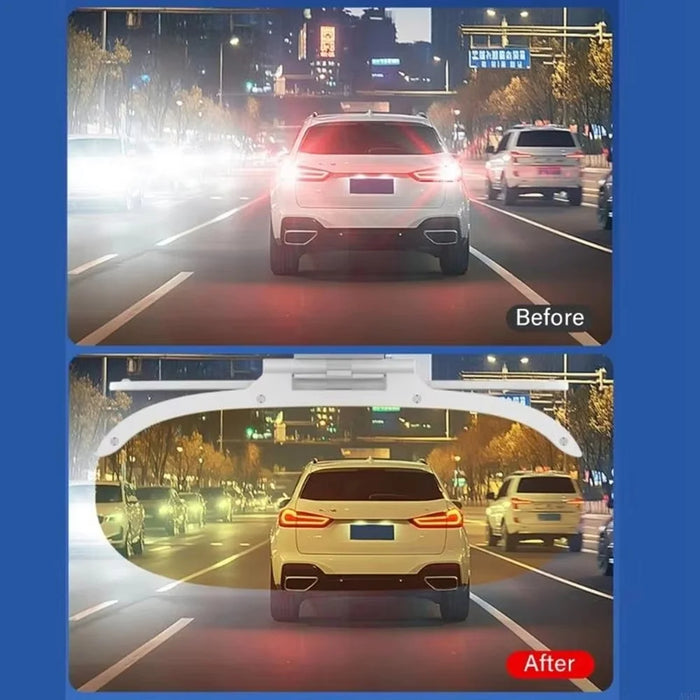 Size S Car Sun Visor Anti-Glare Day Night 2 in 1 Flip Down Windshield Shade for Driving, 31.5x12cm - 6