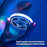 LED Car Ambient Light USB Rechargeable Magnetic Aurora Atmosphere Light Voice Control for Interior - White - 5
