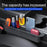 Car Seat Gap Organizer Push Pull Storage Box for Phone Keys Console Gap Filler Case - Black - 3