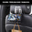 Car Seat Back Cup Holder Organizer with Hooks Multi-Function Headrest Caddy for Drinks Phone Storage - Black - 3