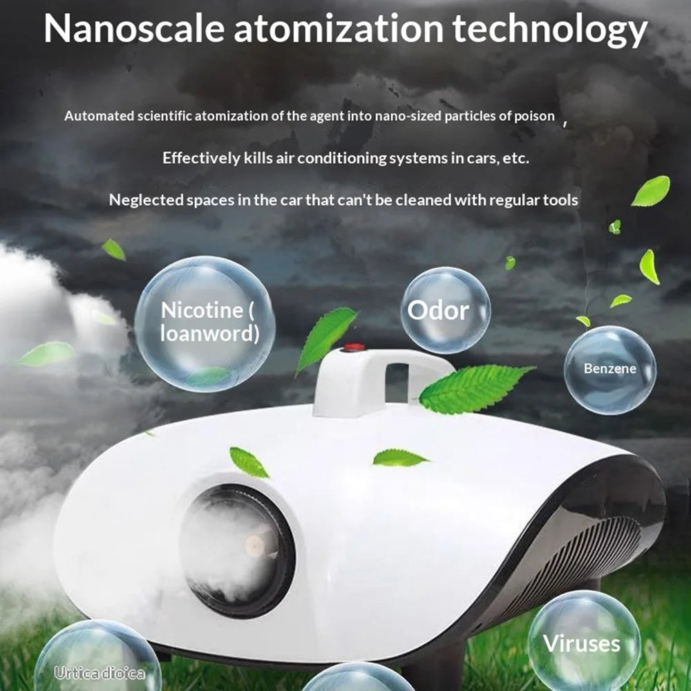 Car Fogger Disinfection Machine 1500W High Power Atomizer Sterilizer Odor Remover, EU Plug - 4