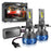 P16 2Pcs 50W H4 Car LED Headlight Bulbs 48000LM 6500K Dual Copper Tube Cooling High Low Beam Headlamp - Blue - 1