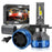 P16 2Pcs 50W H4 Car LED Headlight Bulbs 48000LM 6500K Dual Copper Tube Cooling High Low Beam Headlamp - Blue - 2