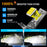 P16 2Pcs 50W H4 Car LED Headlight Bulbs 48000LM 6500K Dual Copper Tube Cooling High Low Beam Headlamp - Blue - 4