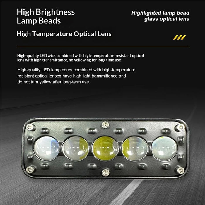 5-LED Work Light 26W 5200LM Waterproof Spot Light 12-48V for Motorcycle Car Truck - 2