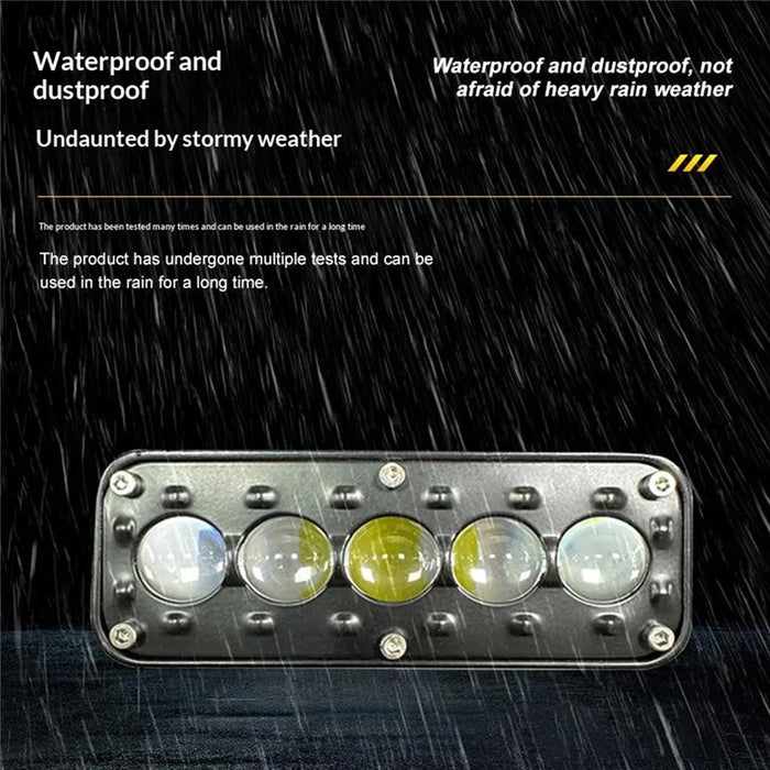 5-LED Work Light 26W 5200LM Waterproof Spot Light 12-48V for Motorcycle Car Truck - 3
