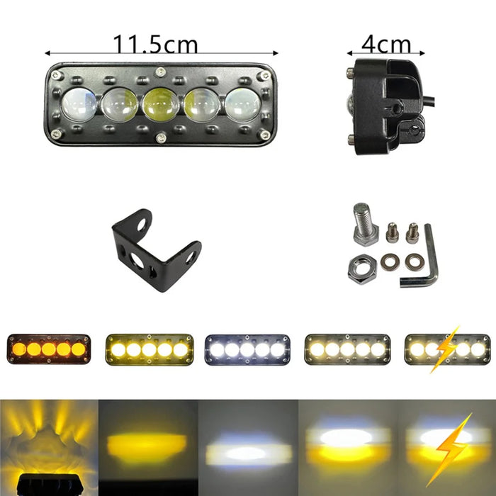 5-LED Work Light 26W 5200LM Waterproof Spot Light 12-48V for Motorcycle Car Truck - 5