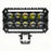 10-LED Work Light Yellow and White Dual Color IP67 Waterproof Spotlight for ATV Motorcycle Car - Black - 2