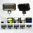 10-LED Work Light Yellow and White Dual Color IP67 Waterproof Spotlight for ATV Motorcycle Car - Black - 5