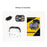 5-LED Car Light 65W 12000LM Yellow and White Light Motorcycle Spotlight IP67 Waterproof for ATV Off-road - 5
