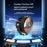 2Pcs Yellow and White Light Round LED Spotlight 65W 12000LM Auxiliary Driving Lamp for Car Motorcycle ATV - Black - 2
