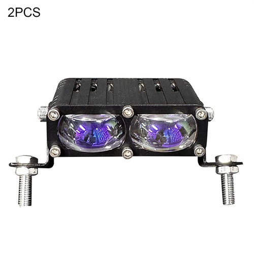 2Pcs 2 LEDs Spotlight 12000LM 30W Motorcycle Car ATV Spotlight IP67 Waterproof Light - Black - 1
