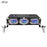 2Pcs 3 LEDs Spotlight 12000LM 40W Motorcycle Car ATV Spotlight IP67 Waterproof Light - Black - 1