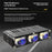 2Pcs 3 LEDs Spotlight 12000LM 40W Motorcycle Car ATV Spotlight IP67 Waterproof Light - Black - 2