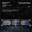 2Pcs 3 LEDs Spotlight 12000LM 40W Motorcycle Car ATV Spotlight IP67 Waterproof Light - Black - 4
