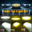 2Pcs 3 LEDs Spotlight 12000LM 40W Motorcycle Car ATV Spotlight IP67 Waterproof Light - Black - 6