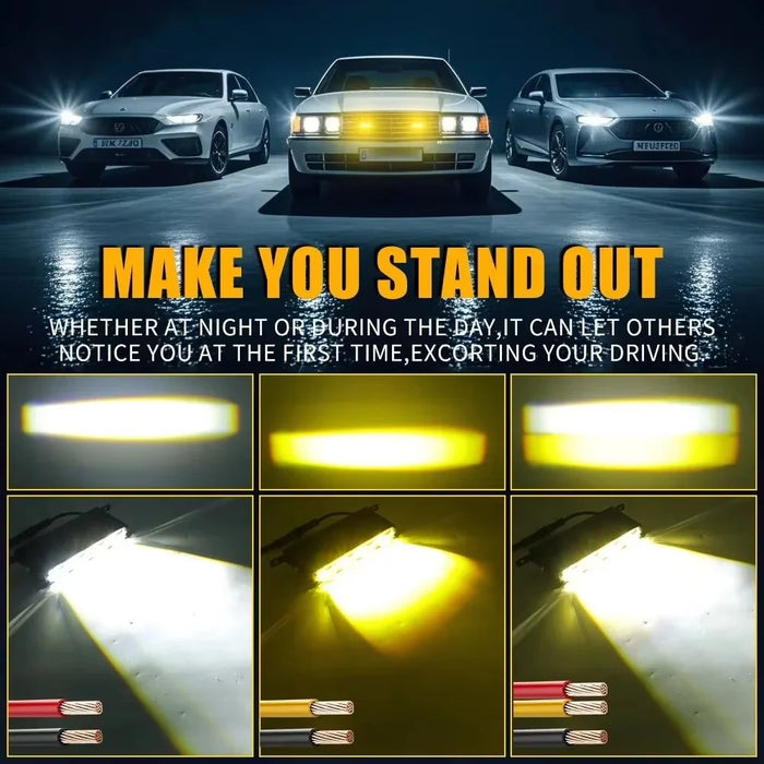 2Pcs 3 LEDs Spotlight 12000LM 40W Motorcycle Car ATV Spotlight IP67 Waterproof Light - Black - 6