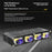 2Pcs 4 LEDs Spotlight 12000LM 50W Motorcycle Car ATV Spotlight IP67 Waterproof Light - Black - 2
